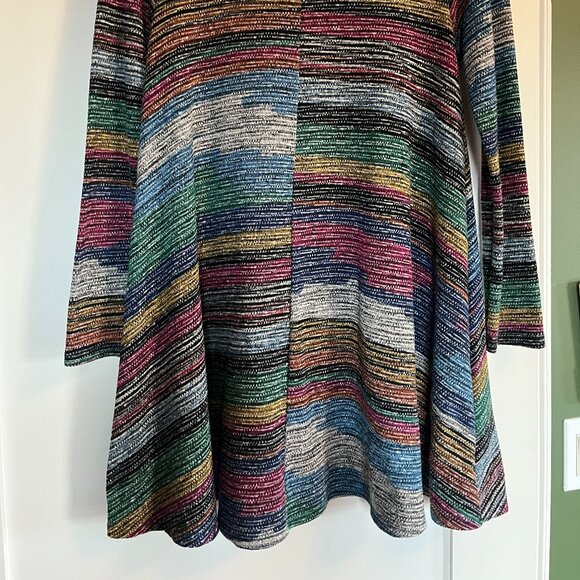 Multicolor Knit Shift Sweater Dress - Picture 7 of 7